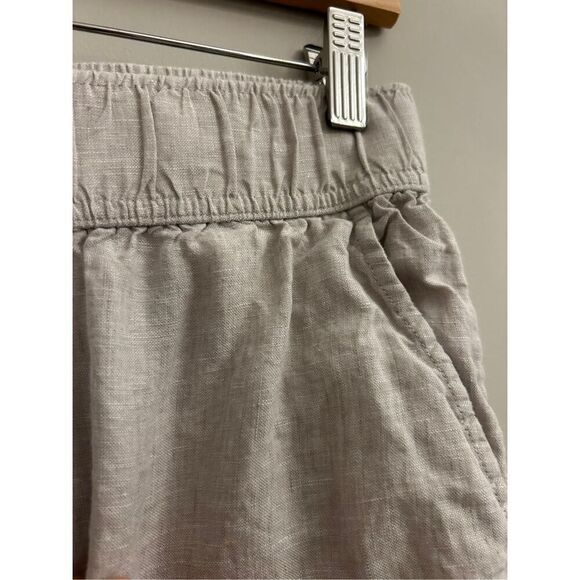 Tahari Linen Cropped wide-leg Pants sz Small Minimalist Breathable - Picture 3 of 8